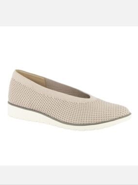 Eileen Fisher Heaven Knit Stretch Slip On Flat Wedge Grey Size 5